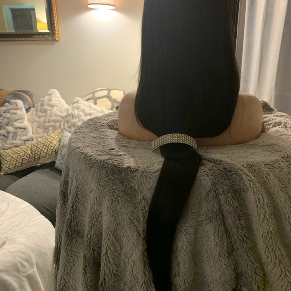 Cleopatra styled machine made wig - Picture 5 of 11